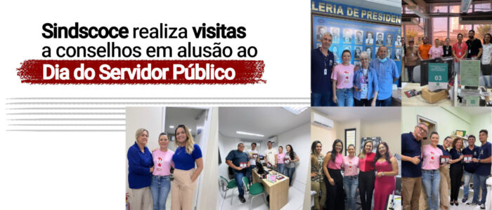 Sindscoce realiza visitas a conselhos em alusão ao Dia do Servidor Público